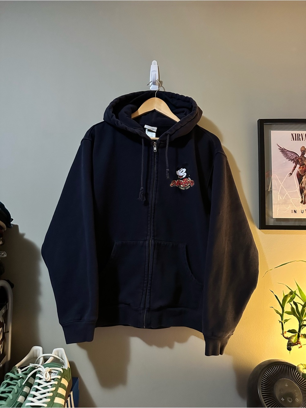 Disney Black Mickey Mouse Zip Hoodie